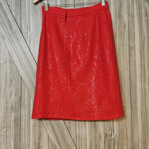 David Hayes Rhinestone Vintage 1980s Red Sequin Suit